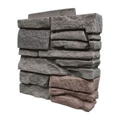 Genstone 12.5" Coffee Stacked Stone Right Corner Panel
