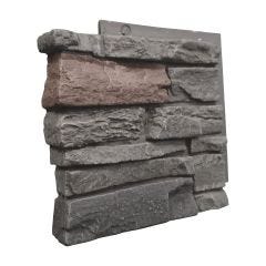 Genstone 12.5" Coffee Stacked Stone Left Corner Panel