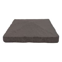 Genstone 13.5"x13.5" Coffee Stacked Stone Peaked Pillar Cap