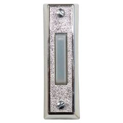 Wired Lighted Push Button Doorbell-Silver