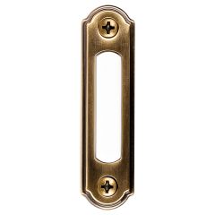 Wired Lighted Push Button Doorbell-Antique Brass