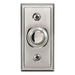 Wired Lighted Push Button Doorbell-Nickel Finish