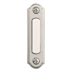 Wired Lighted Push Button Doorbell-Brushed Nickel