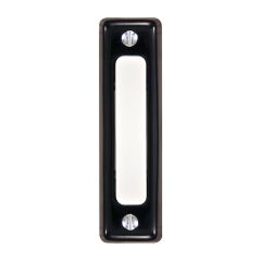 Wired Unlighted Push Button Doorbell-Black