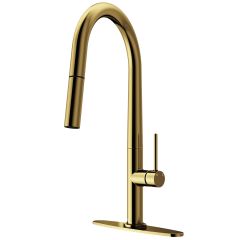Greenwich Single Handle Kitchen Faucet-Brushed Gold