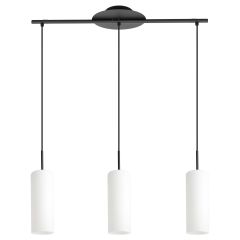 Troy 3 28" 3-Light Black Pendant