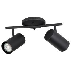 Calloway 2-Light Black Track Fixture