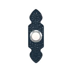 Wired Lighted Push Button-Hammered Black