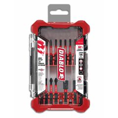 14 Piece Screwdriving Impact Driver Drill Bit Set