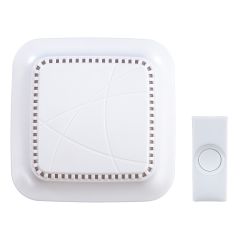 Wireless Battery Operated Doorbell Kit-White