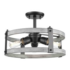 Oakhurst 15" Semi Flushmount