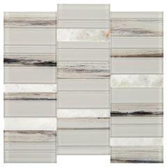 Straight Stack Simply Stick Mosaic 13.35 Sq-Ft/Box