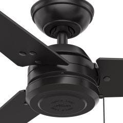 Cassius 52" Indoor/Outdoor Matte Black Ceiling Fan