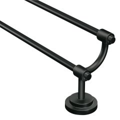 Iso 24" Double Towel Bar-Matte Black