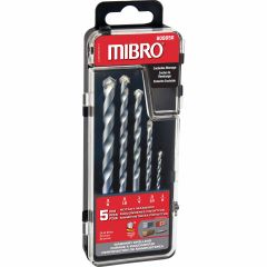 5 Piece Rotary Masonry Drill Bit Set, 1/8" - 3/8"