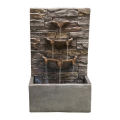 32" Rock Wall Fountain
