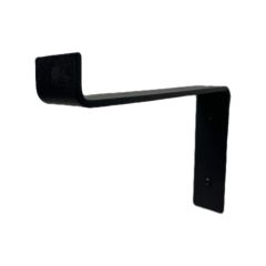 6" Black Metal S Brackets