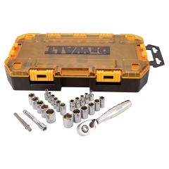 Dewalt Tough Box 25 Piece 1/4" Drive Socket Set