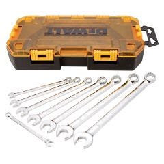 Dewalt Tough Box 8 Piece SAE Combination Wrench Set