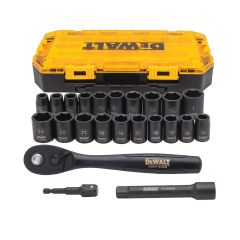 Dewalt Tough Box 23 Piece 1/2" Drive Combination Impact Sock