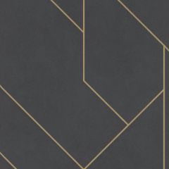 Black Gold Stripe Wallpaper