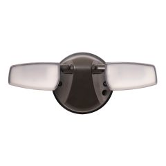 HALO Twin Head 2300 Lumen LED Bronze Dusk to Dawn Floodlight