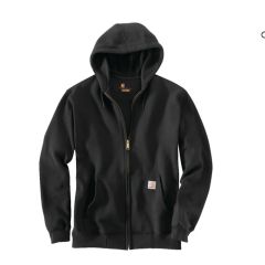 Loose Fit Full-Zip Sweatshirt Black 2XL