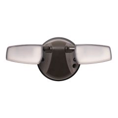 HALO Twin Head 1400 Lumen LED Bronze Dusk To Dawn Floodlight