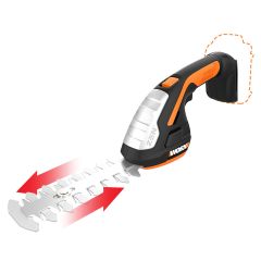 WORX 20V PowerShare Cordless 4” Shear/8” Shrub