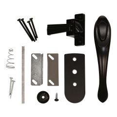 Push Button Euro Black Handle