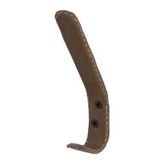 Aluminum & Leather Hook-Brown