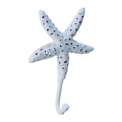 Large Cast Iron Starfish Hook-White
