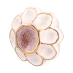 Ceramic Knob-White/Gold