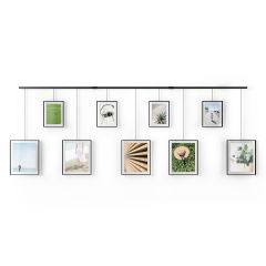 Exhibit Picture Frames, Set of 9-Black