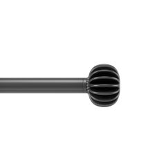 Finn 1" Curtain Rod 42"-120"-Matte Black
