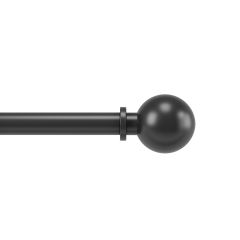 Bolas 1" Curtain Rod 72"-144"-Matte Black