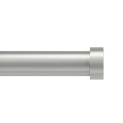 Cappa 1" Curtain Rod 120"-180"-Nickel/Stainless