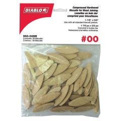 #00 1-7/8"x 5/8" Compressed Hardwood Biscuits-50/Pack