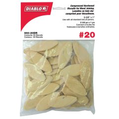 #20 2-3/8" x 1" Compressed Hardwood Biscuits-50/Pack