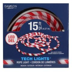 15' Candy Cane Rope Light