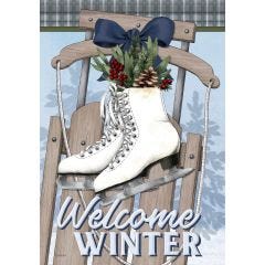 Skates for Winter Garden Flag