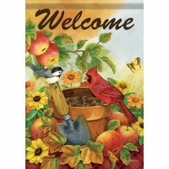 Apples And Ivy Garden Flag