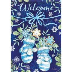 Wintery Welcome Garden Flag