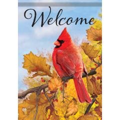 Fall Cardinal Large Flag