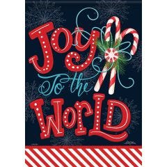 Peppermint Holidays Large Flag