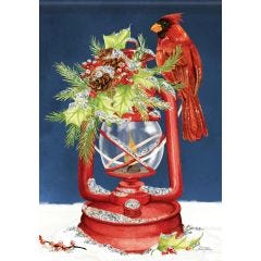 Holiday Lantern Large Flag