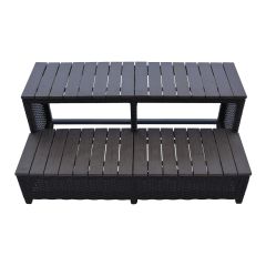 Wicker Spa Step For 79" Spas