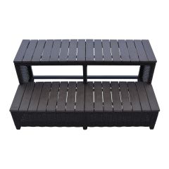 Wicker Spa Step For 96" Spas