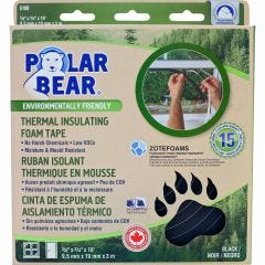 Environmentally Friendly Foam Tape 3/4" x 10' Black