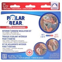 1 Window Extreme Insulation Film kit 42" x 64"